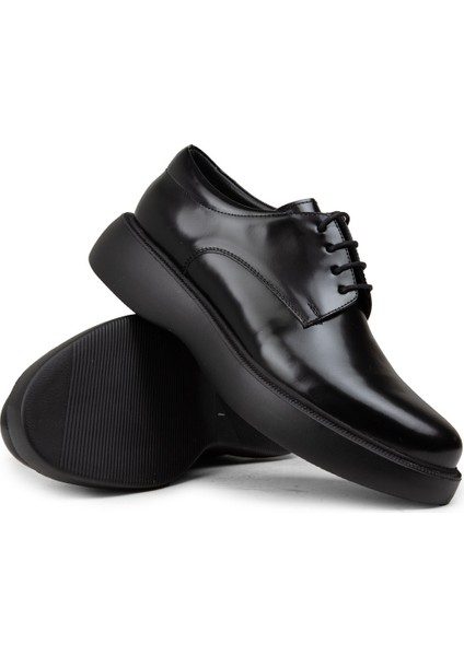 Erkek Siyah Hakiki Deri Günlük Ayakkabı - 01934MSYHE09 modelleri