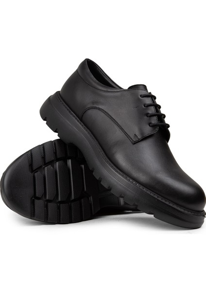 Erkek Hakiki Deri Siyah Günlük Ayakkabı - 01934MSYHE05 fiyatları