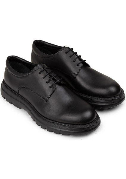 Erkek Hakiki Deri Siyah Günlük Ayakkabı - 01934MSYHE05 fırsatları