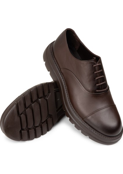 Erkek Kahverengi Hakiki Deri Günlük Ayakkabı - 01026MKHVE05 indirimleri