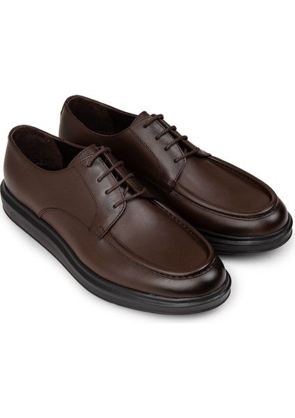 Erkek Kahverengi Deri Comfort Günlük Ayakkabı - 01981MKHVP01 fırsatları