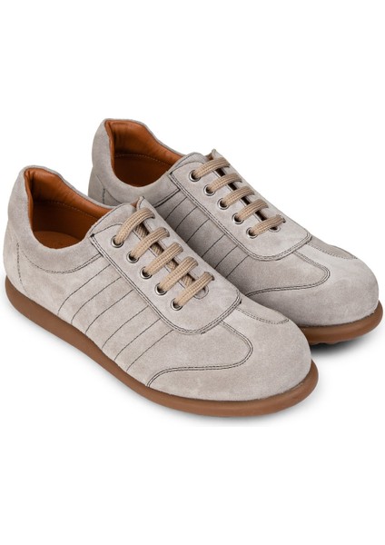 Erkek Hakiki Süet Gri Günlük Ayakkabı - 01826MGRIC08 fırsatları