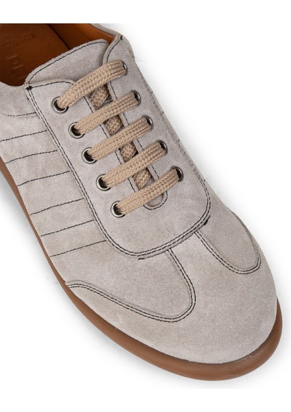 Erkek Hakiki Süet Gri Günlük Ayakkabı - 01826MGRIC08 indirimleri