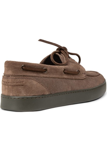 Erkek Hakiki Süet Vizon Renk Günlük Marin Ayakkabı - 01952MVZNC05 fiyatları
