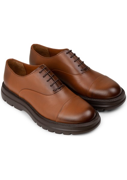 Erkek Hakiki Deri Taba Renk Günlük Ayakkabı - 01026MTBAE02 fırsatları