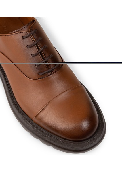 Erkek Hakiki Deri Taba Renk Günlük Ayakkabı - 01026MTBAE02 indirimleri