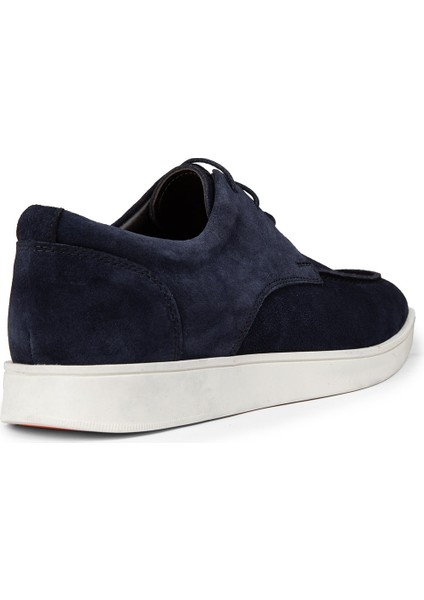Erkek Lacivert Hakiki Süet Günlük Ayakkabı - 01996MLCVC01 fiyatları