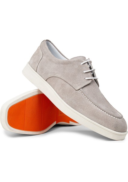 Erkek Hakiki Süet Gri Günlük Ayakkabı - 01996MGRIC01 modelleri