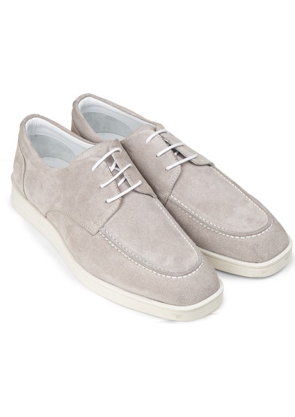 Erkek Hakiki Süet Gri Günlük Ayakkabı - 01996MGRIC01 fırsatları