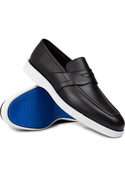 Erkek Siyah Hakiki Deri Loafer Ayakkabı - 01960MSYHC03 modelleri