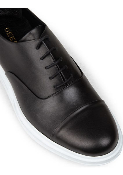 Erkek Günlük Siyah Hakiki Deri Ayakkabı - 01832MSYHP09 indirimleri