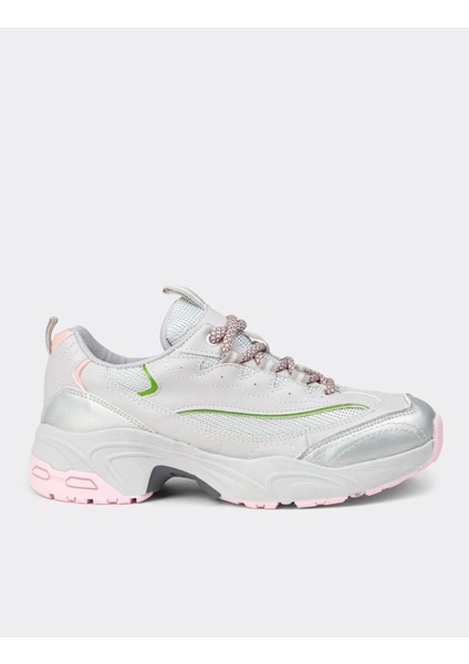Kadın Gümüş Rengi Sneaker Ayakkabı - 34120ZGMSC01