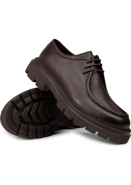 Erkek Kahverengi Hakiki Deri Günlük Ayakkabı - 01851MKHVE01 modelleri