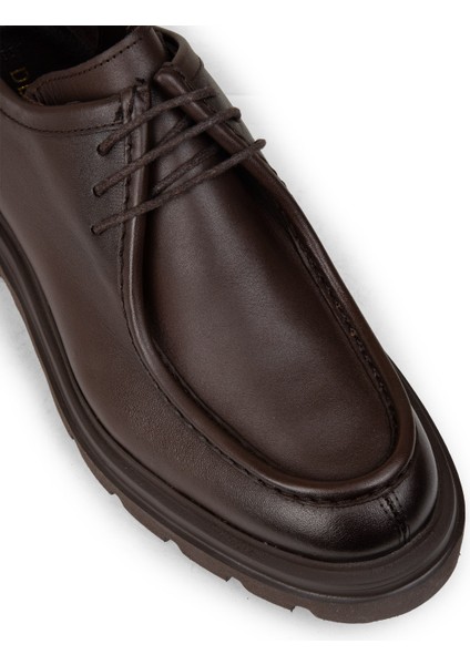 Erkek Kahverengi Hakiki Deri Günlük Ayakkabı - 01851MKHVE01 indirimleri