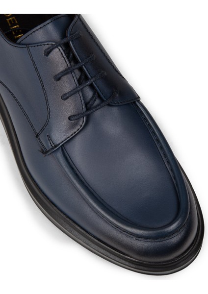 Erkek Hakiki Deri Lacivert Günlük Ayakkabı - 01981MLCVP01 indirimleri