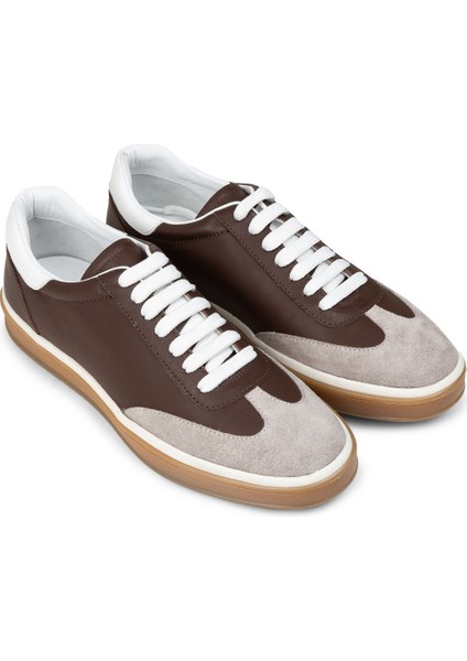 Erkek Kahverengi Hakiki Deri Günlük Ayakkabı - 01997MKHVC01 fırsatları