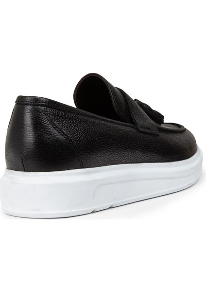 Erkek Hakiki Deri Siyah Comfort Püsküllü Loafer - 01587MSYHP15 fiyatları