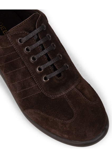 Erkek Hakiki Süet Kahverengi Günlük Ayakkabı - 01826MKHVC35 indirimleri