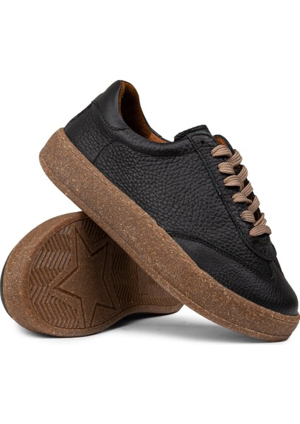 Kadın Hakiki Deri Siyah Sneaker Ayakkabı - SE620ZSYHC01 modelleri