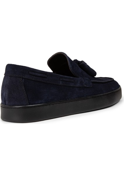 Erkek Hakiki Süet Lacivert Püsküllü Loafer - 01994MLCVC01 fiyatları