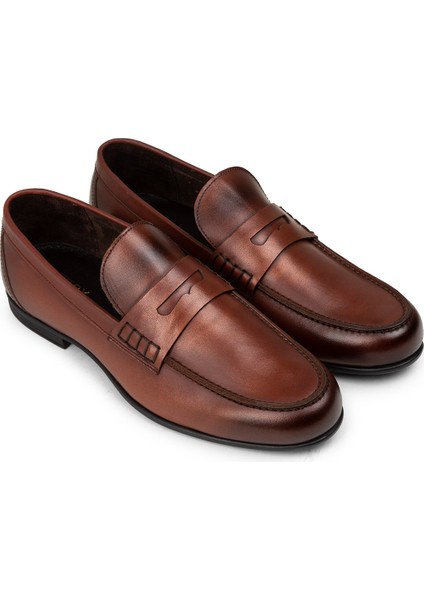 Erkek Bakır Rengi Hakiki Deri Makosen - 01538MBKRC01 fırsatları
