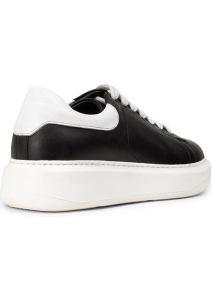 Kadın Siyah Hakiki Deri Sneaker Ayakkabı - 01991ZSYHP01 modelleri