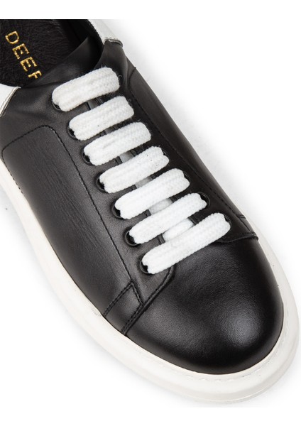 Kadın Siyah Hakiki Deri Sneaker Ayakkabı - 01991ZSYHP01 indirimleri