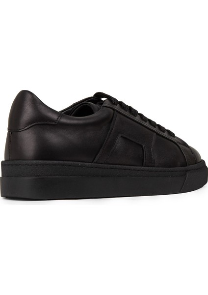 Erkek Hakiki Deri Siyah Sneaker Ayakkabı - 02002MSYHC02 fiyatları
