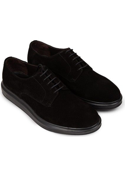 Erkek Hakiki Süet Siyah Comfort Günlük Ayakkabı - 01932MSYHP03 fırsatları