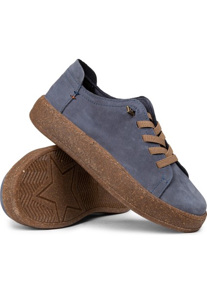 Kadın Hakiki Nubuk Lacivert Sneaker Ayakkabı - SE605ZLCVC01 modelleri