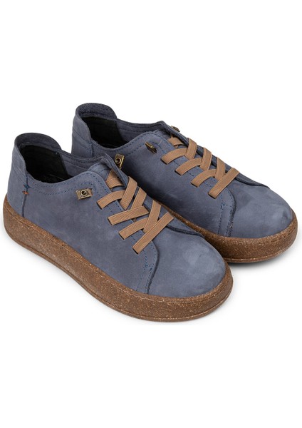 Kadın Hakiki Nubuk Lacivert Sneaker Ayakkabı - SE605ZLCVC01 fırsatları