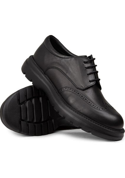 Erkek Hakiki Deri Siyah Günlük Ayakkabı - 01942MSYHE06 modelleri