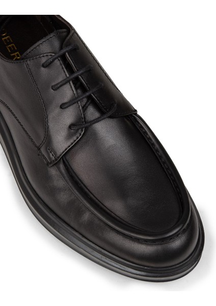 Erkek Hakiki Deri Siyah Günlük Ayakkabı - 01981MSYHP01 indirimleri