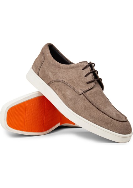 Erkek Hakiki Süet Vizon Renk Günlük Ayakkabı - 01996MVZNC01 modelleri
