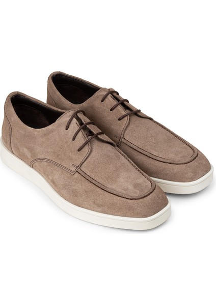 Erkek Hakiki Süet Vizon Renk Günlük Ayakkabı - 01996MVZNC01 fırsatları