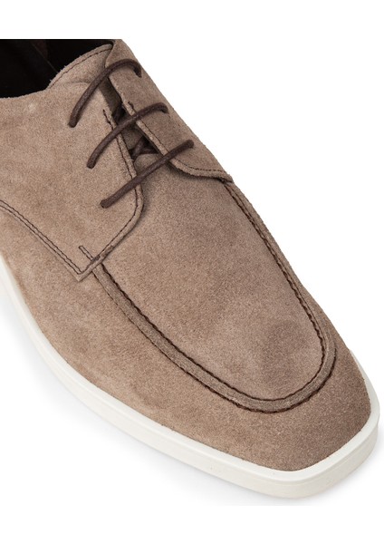 Erkek Hakiki Süet Vizon Renk Günlük Ayakkabı - 01996MVZNC01 indirimleri
