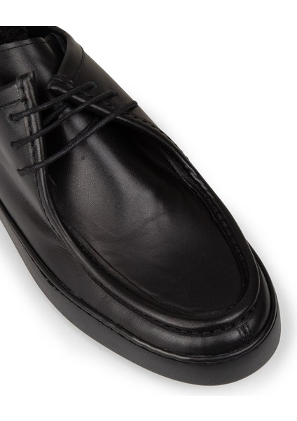 Erkek Hakiki Deri Siyah Günlük Ayakkabı - 01926MSYHC05 indirimleri
