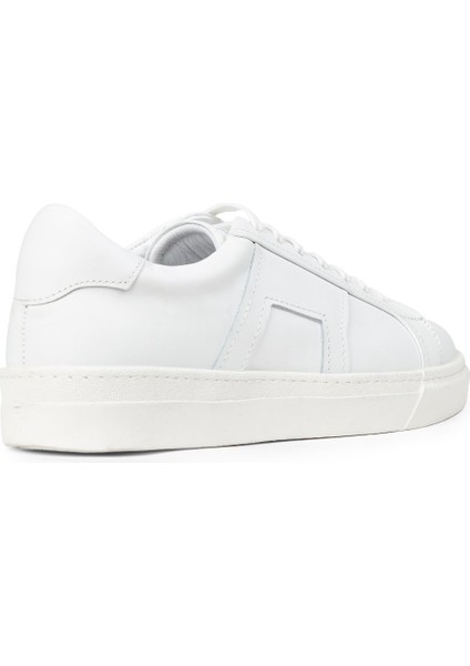 Erkek Beyaz Hakiki Deri Sneaker Ayakkabı - 02002MBYZC01 fiyatları