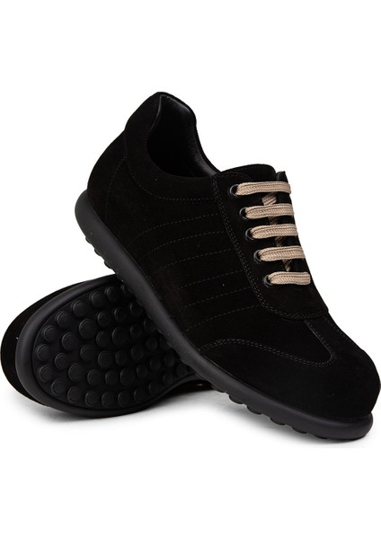 Erkek Hakiki Süet Siyah Günlük Ayakkabı - 01826MSYHC13 modelleri