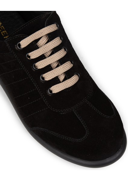 Erkek Hakiki Süet Siyah Günlük Ayakkabı - 01826MSYHC13 indirimleri