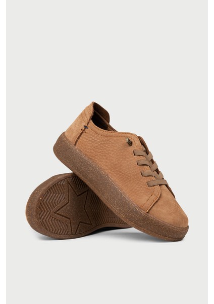 Kadın Hakiki Nubuk Taba Rengi Sneaker Ayakkabı - SE605ZTBAC01 modelleri