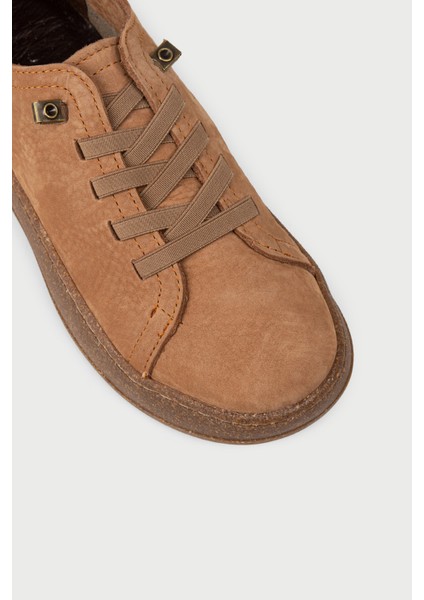 Kadın Hakiki Nubuk Taba Rengi Sneaker Ayakkabı - SE605ZTBAC01 indirimleri