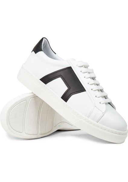 Erkek Hakiki Deri Beyaz Sneaker Ayakkabı - 02002MSYHC01 modelleri