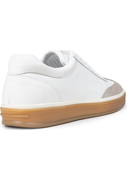 Erkek Hakiki Deri Beyaz Günlük Ayakkabı - 01997MBYZC01 fiyatları