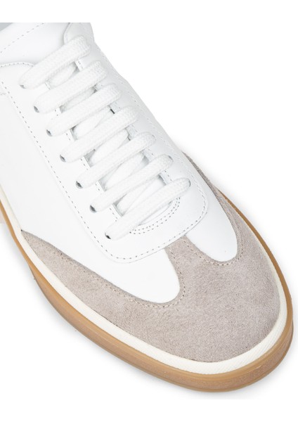 Erkek Hakiki Deri Beyaz Günlük Ayakkabı - 01997MBYZC01 indirimleri