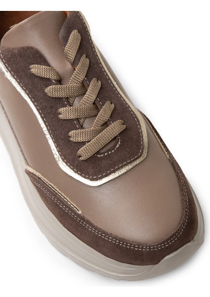 Kadın Hakiki Deri Vizon Renk Sneaker Ayakkabı - M0509ZVZNE01 indirimleri