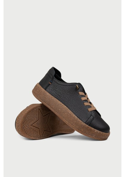 Kadın Hakiki Deri Siyah Sneaker Ayakkabı - SE605ZSYHC01 modelleri