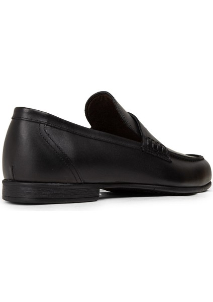 Erkek Hakiki Deri Siyah Makosen - 01538MSYHC02 modelleri