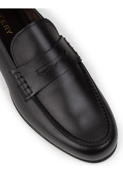 Erkek Hakiki Deri Siyah Makosen - 01538MSYHC02 indirimleri