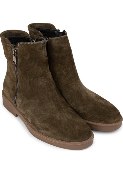 Kadın Hakiki Süet Haki Renk Günlük Bot - Z1584ZHAKC01 fırsatları